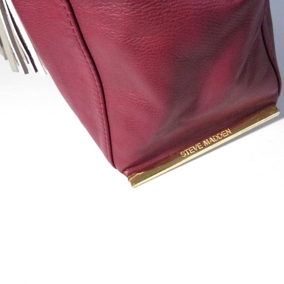 STEVE MADDEN Purse w/ tussle Handbag - Picture 3 of 11